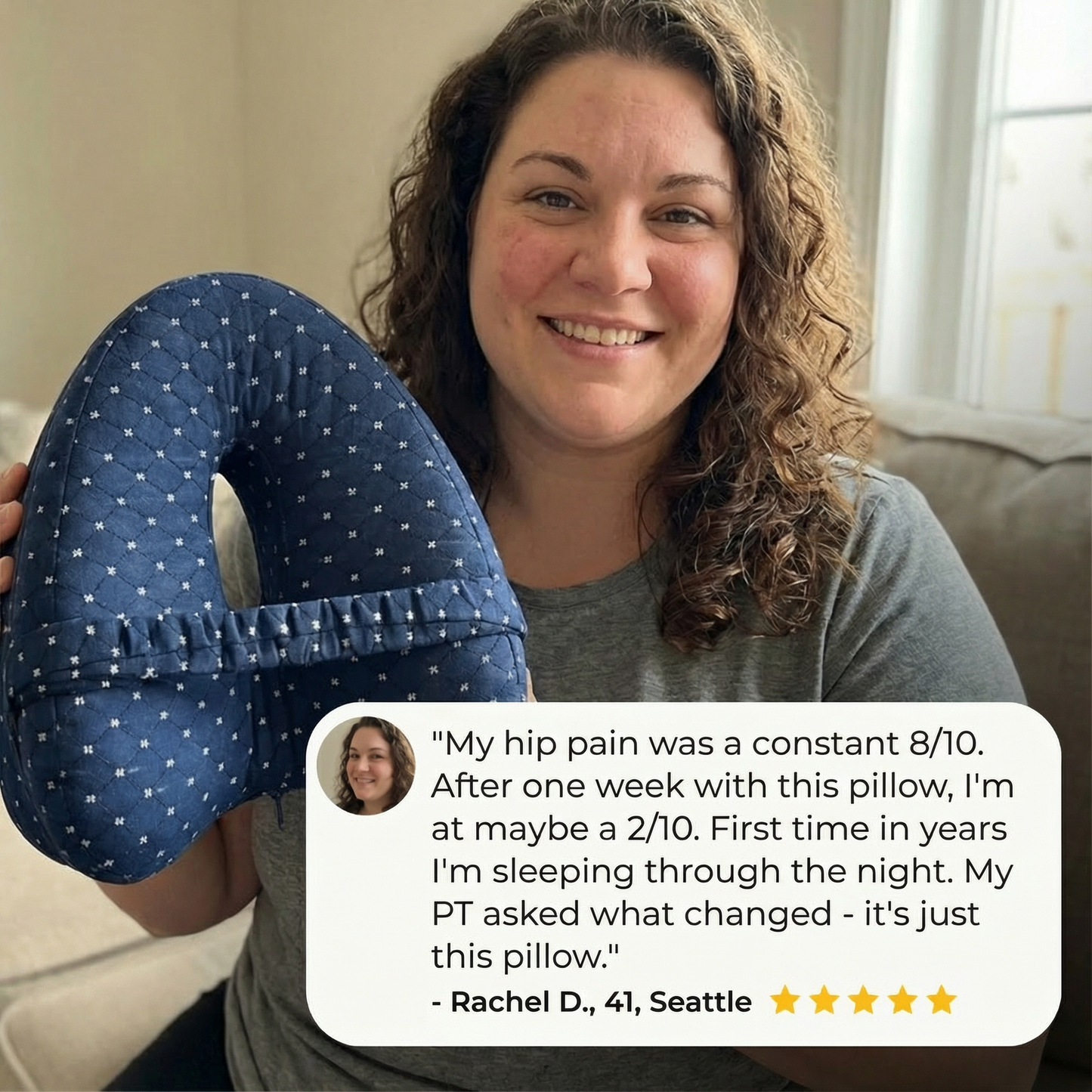 Knee Alignment Pillow | Relieves Hips, Back & Sciatica