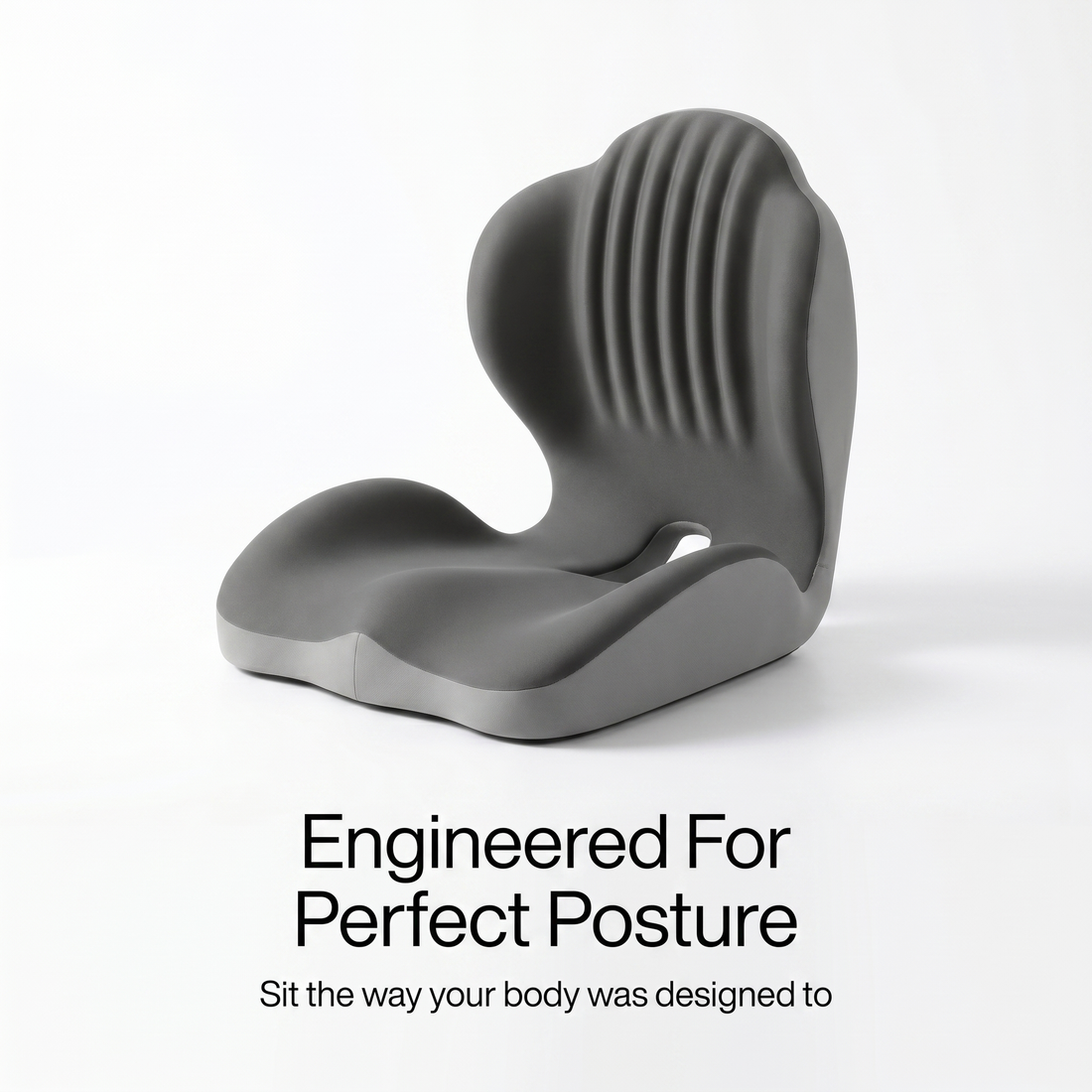 Ergonomic Back Support Seat Cushion - Stay Supported Through 8+ Hour Sitting Days