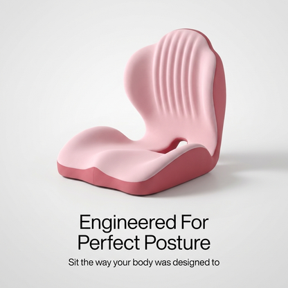 Ergonomic Back Support Seat Cushion - Stay Supported Through 8+ Hour Sitting Days